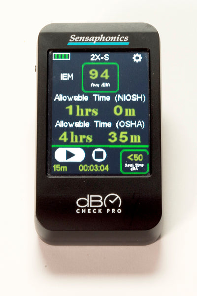 The speedometer for your ears, Sensaphonics dB Check Pro, is now available