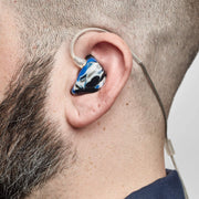 3MAX in-ear monitor being worn, side view