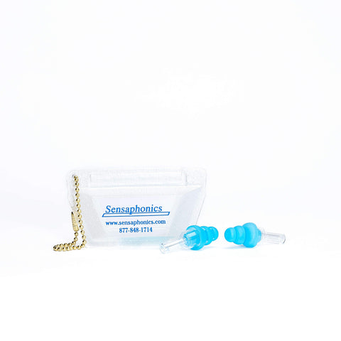 ER20 universal-fit filtered earplugs, carry case