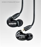 Shure SE215 dynamic driver universal-fit earphones