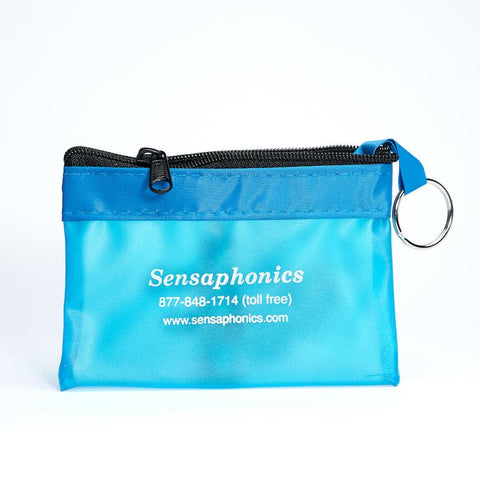 Sensaphonics IEM storage zip pouch, teal