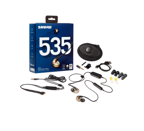 Shure SE535 IEM package contents