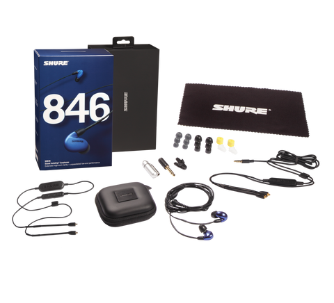 Shure SE846 IEM package contents